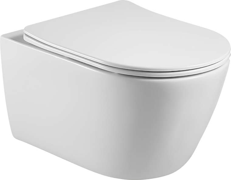 Комплект 3 в 1 инсталляция Berges Atom Line 410 + Унитаз подвесной Акватек Вега AQ1905-00 + кнопка черная, хром