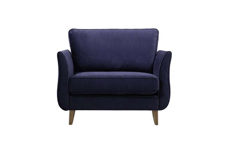 Кресло Коко темно-синего цвета