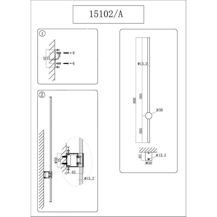Бра Newport 15000 Loren 15102/A brass