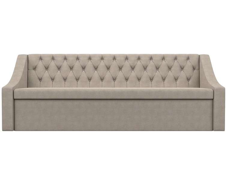 Кухонный прямой диван-кровать Мерлин бежевого цвета