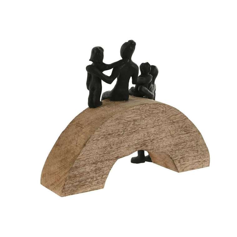 Декоративная фигура Коричневый Чёрный Семья 26,5 x 9 x 20 cm