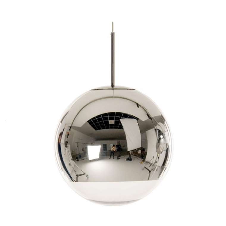 Подвесной светильник Tom Dixon Mirror Ball с плафоном из металла в виде зеркального шара 