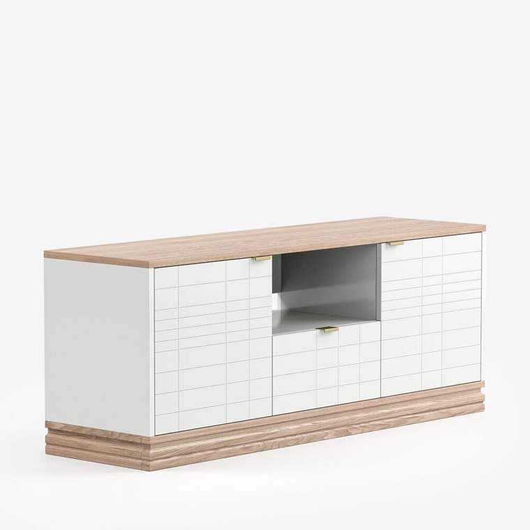 Тумба под телевизор Timeless TLD047 светло-серого цвета