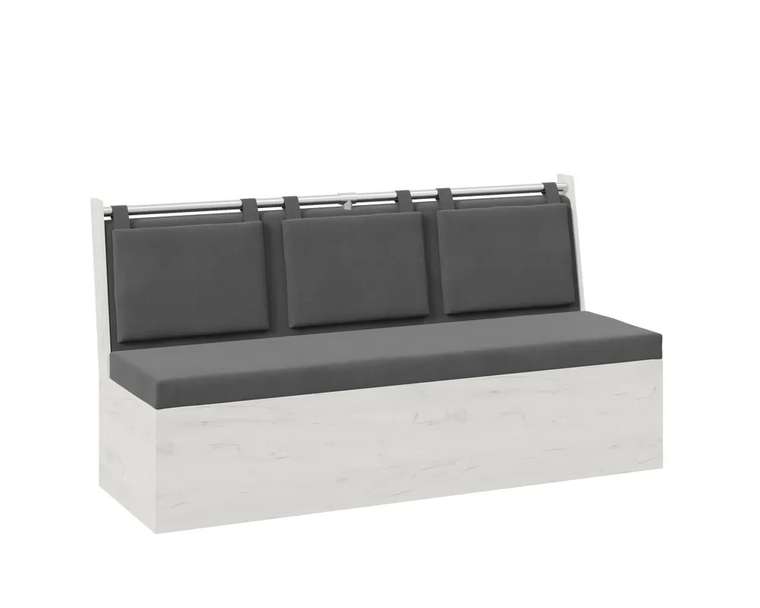 Кухонный диван Роденго серого цвета