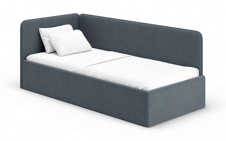 Кровать-диван Leonardo 80х180 темно-серого цвета