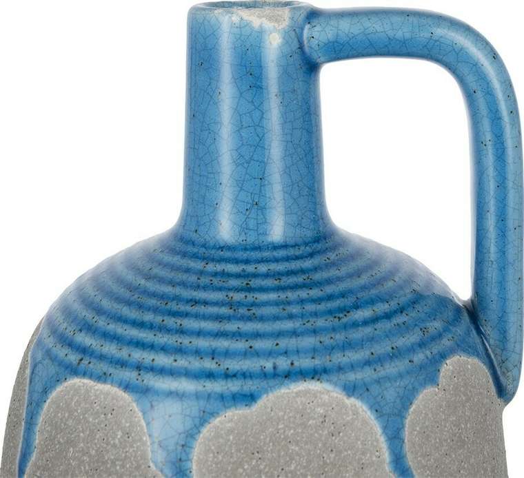 Ваза M голубого цвета из керамики