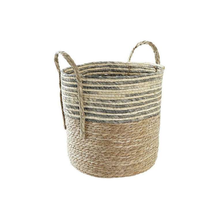 Корзина DKD Home Decor волокно (33 x 33 x 35 cm) (2 штук)
