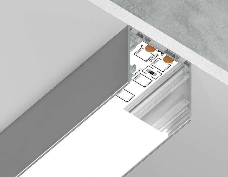 Профиль для ленты Profile System GP2500AL (алюминий, цвет серебро)