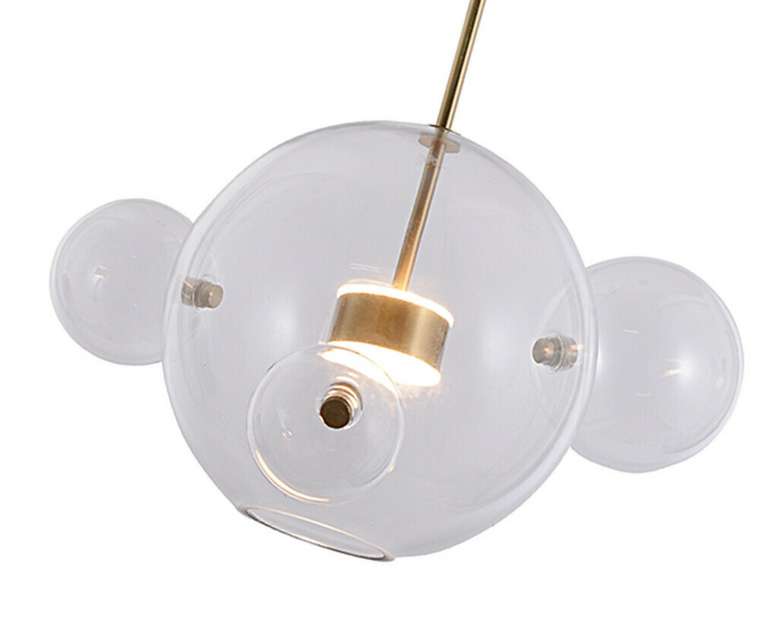 Подвес Галла прозрачный (цвет корпуса латунь) w40*45 h200 Led 14W (3000К)