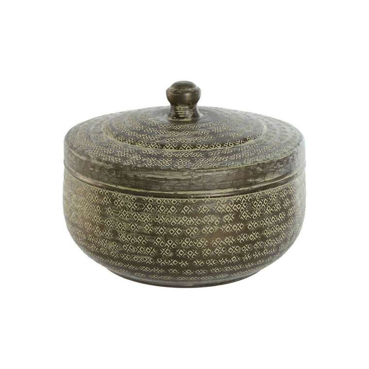Шкатулка Зеленый Алюминий 27 x 27 x 22 cm