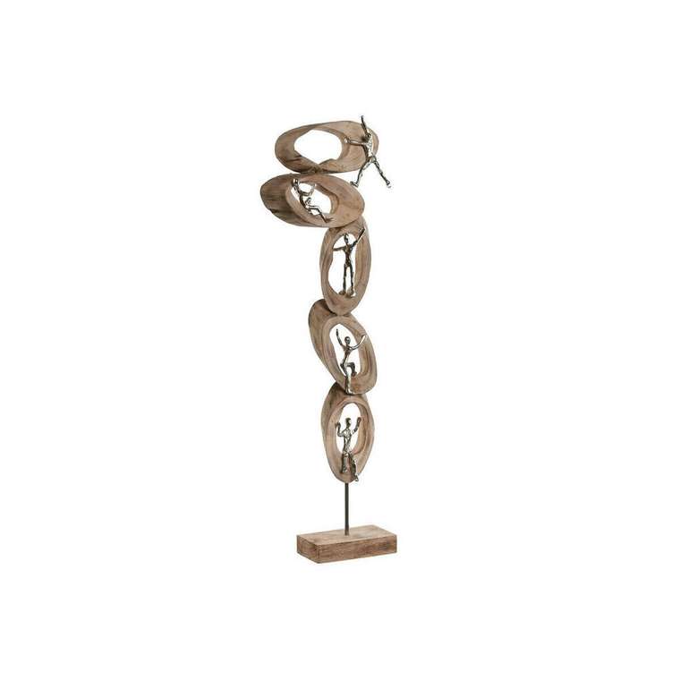 Декоративная фигура Коричневый Серебристый Натуральный 23 x 9 x 74 cm