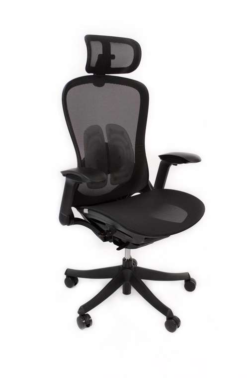 Офисное поворотное кресло Enigma Plus черного цвета