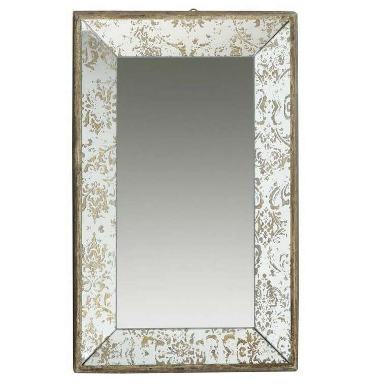 Настенное зеркало 30x51в деревянной раме