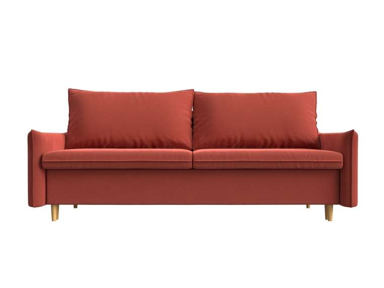 Прямой диван-кровать Хьюстон кораллового цвета