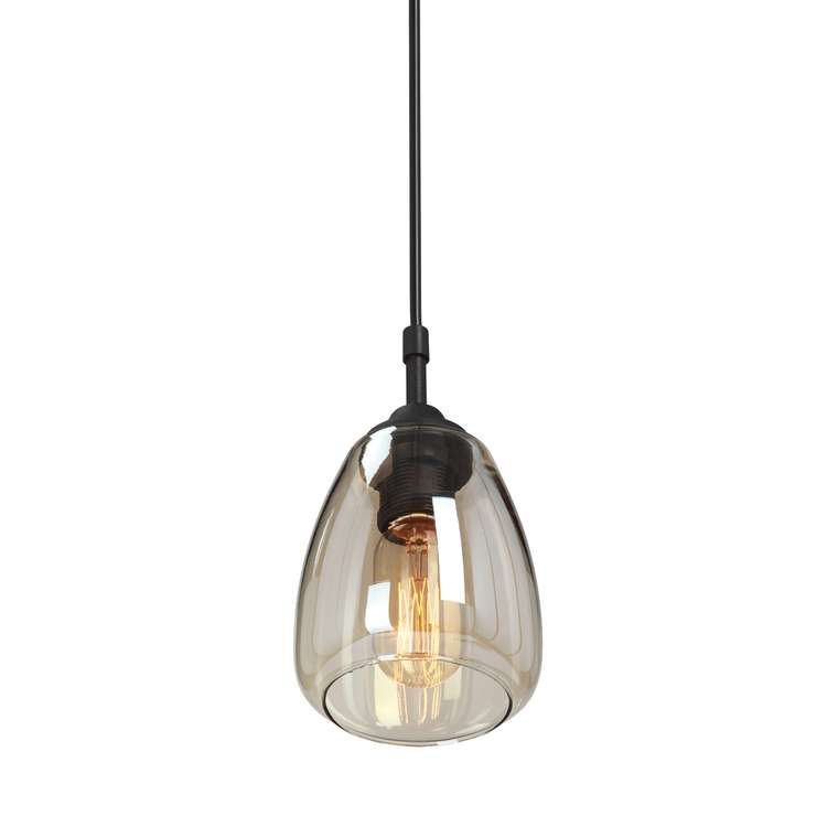 Подвесной светильник V2965-1/1S (стекло, цвет светло-коричневый)