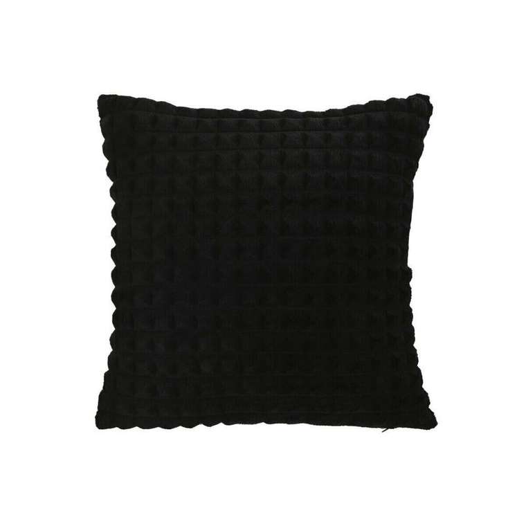 Декоративная подушка 45x45 из полиэстера черного цвета