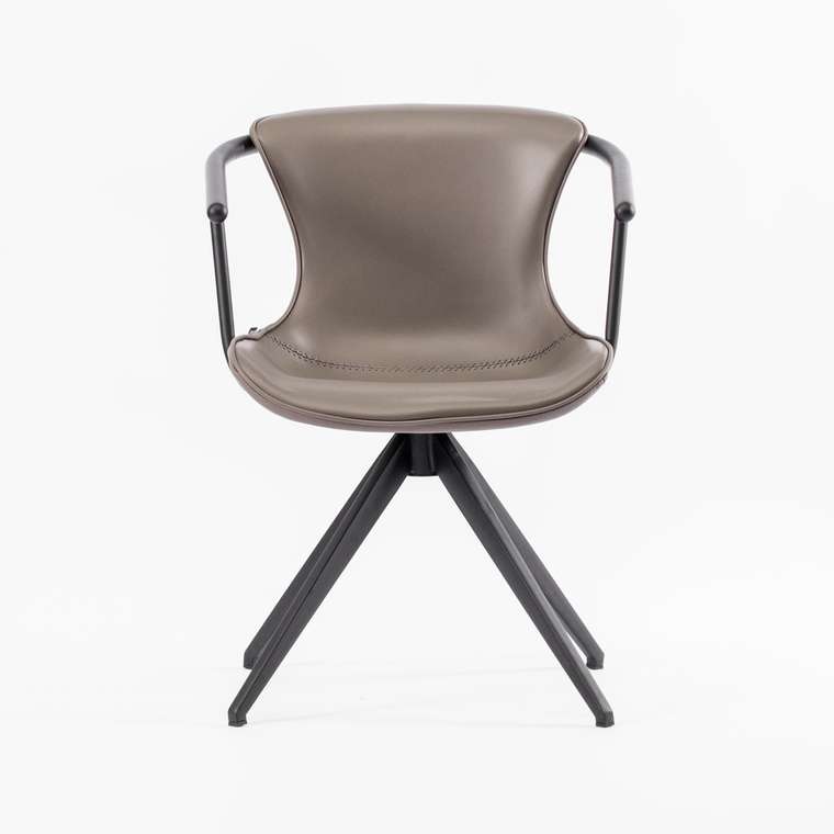 Стул Витербо вращающийся серого цвета