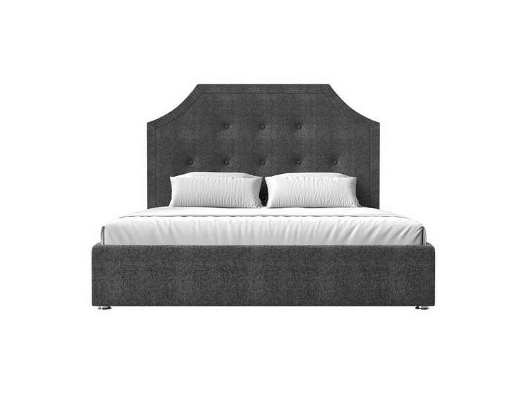 Кровать Кантри 160х200 серого цвета с подъемным механизмом