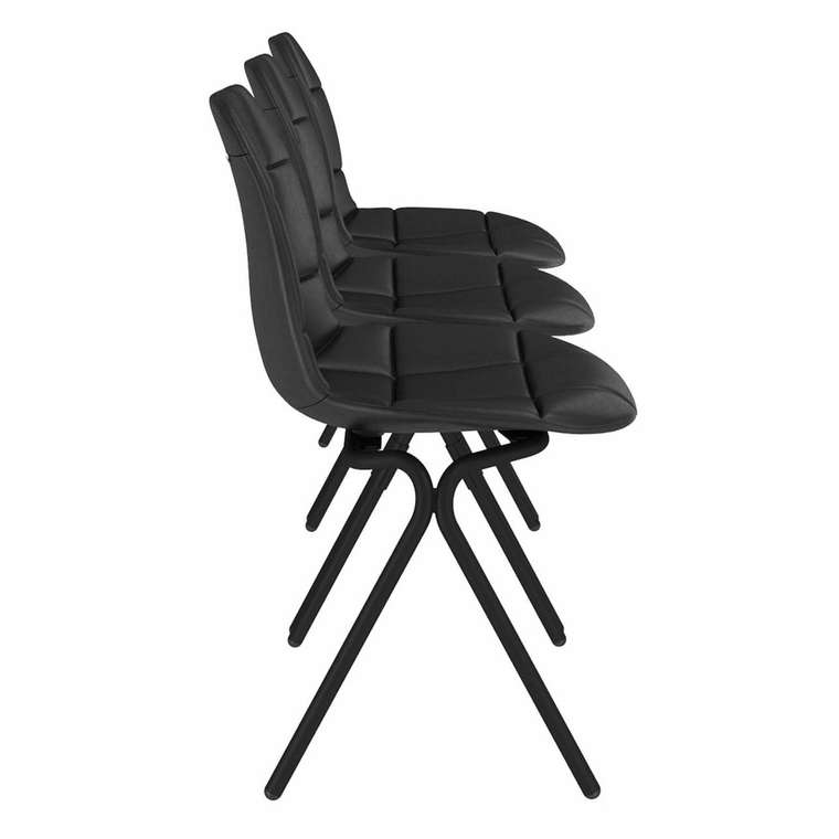 Офисная скамья черного цвета