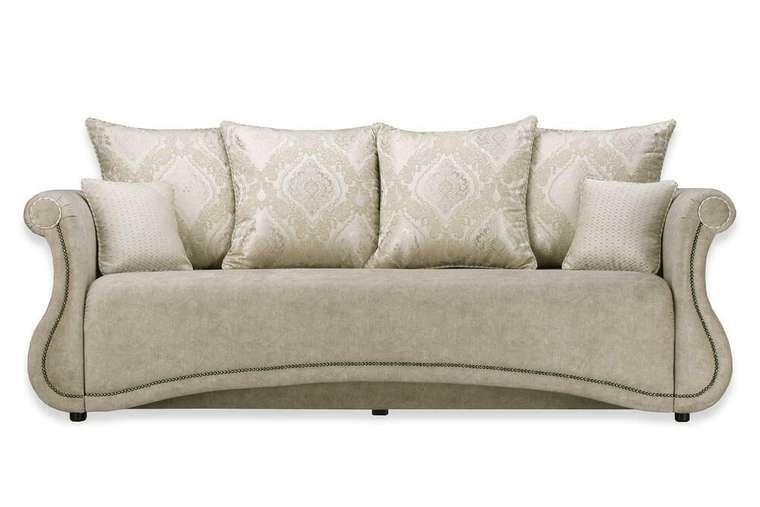 Прямой диван-кровать Дарем бежевого цвета