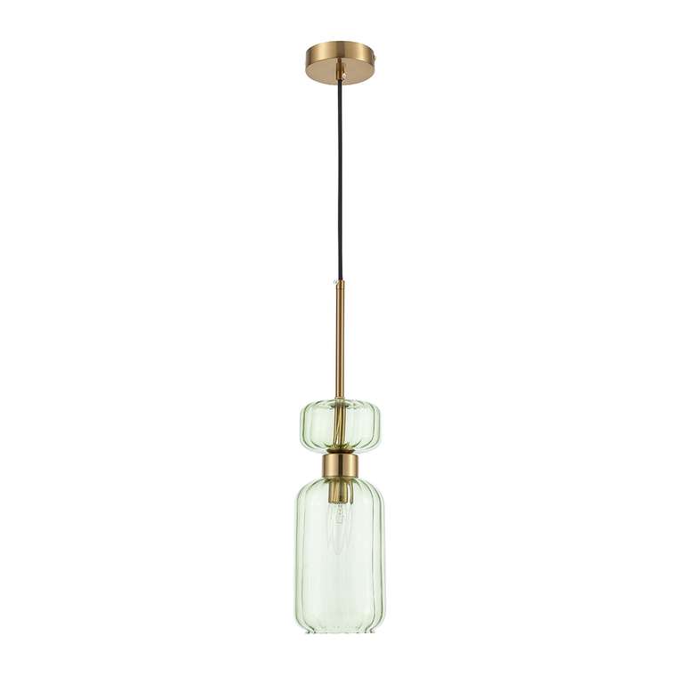 Подвесной светильник Gloss 1141/1S Green (стекло, цвет зеленый)