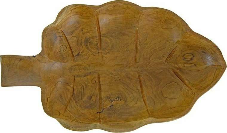 Блюдо Лист М бежевого цвета