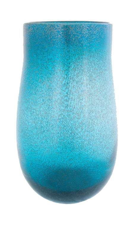 Настольная ваза Blue Fusion Vase из стекла