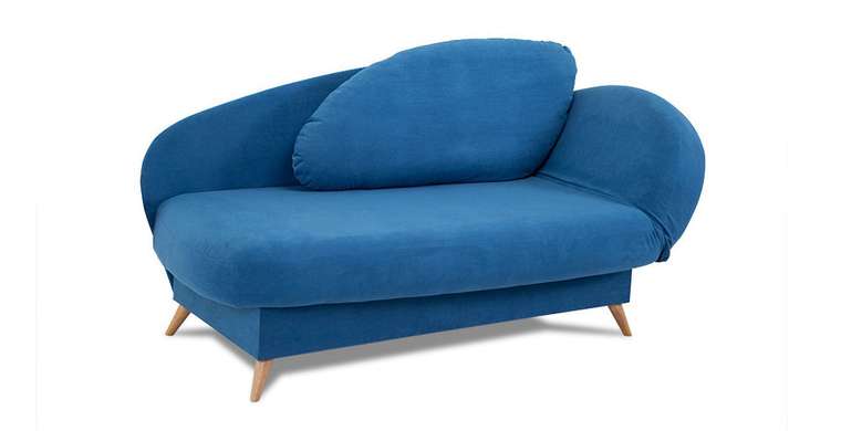 Кушетка-кровать Валетта синего цвета