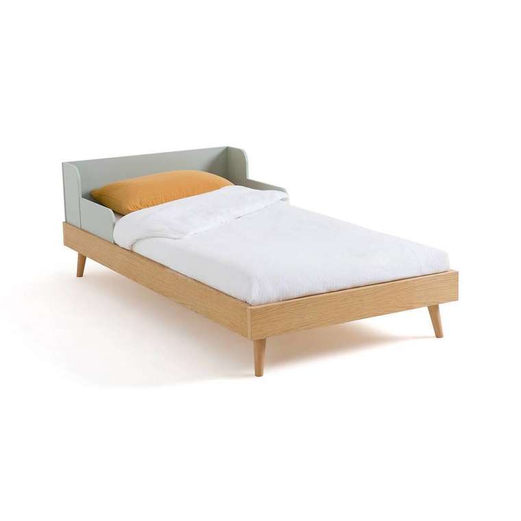 Кровать детская с кроватным основанием Augusto 90x190 бежевого цвета