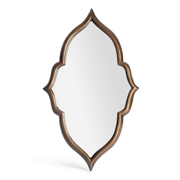 Настенное зеркало Secret De Maison Morocain 46х73 в раме коричневого цвета