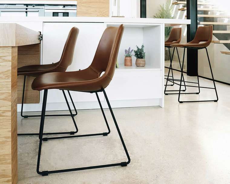 Барный стул Ziegler коричневого цвета 