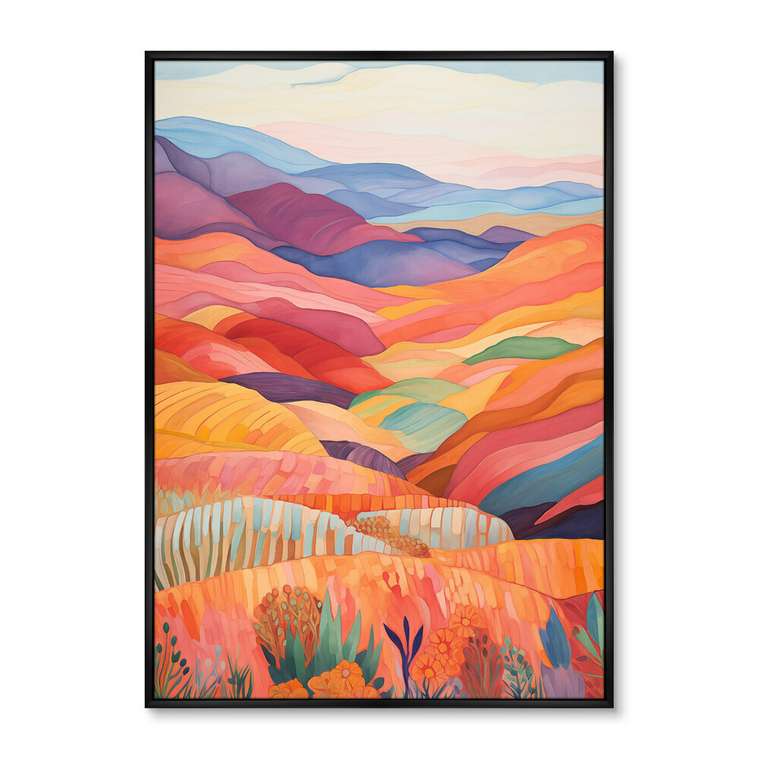 Репродукция картины Landscape collection, Patchwork carpet, No 2, 2024г.
