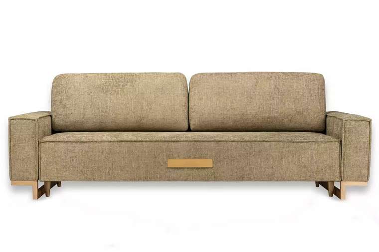 Прямой диван-кровать Лофт Комфорт бежевого цвета