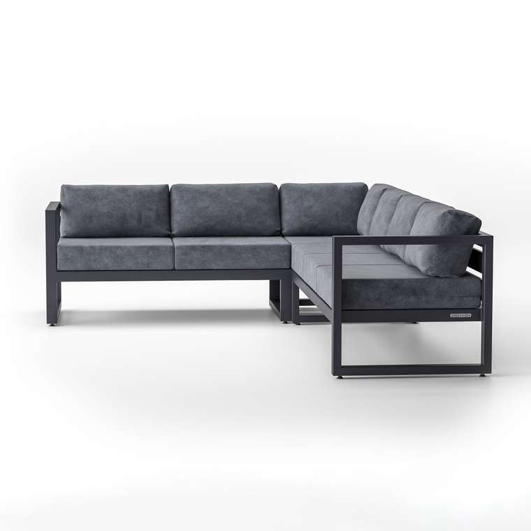 Угловой модульный диван Capri L серого цвета правый