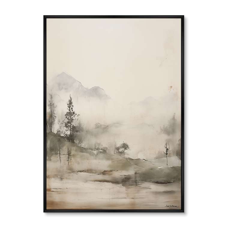 Репродукция картины Landscape collection, Mountain Mist, No 1, 2024г.