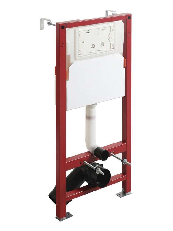 Agger ATI04100+APB200 Унитаз подвесной безободковый белый с инсталляцией, микролифт, кнопка смыва хром