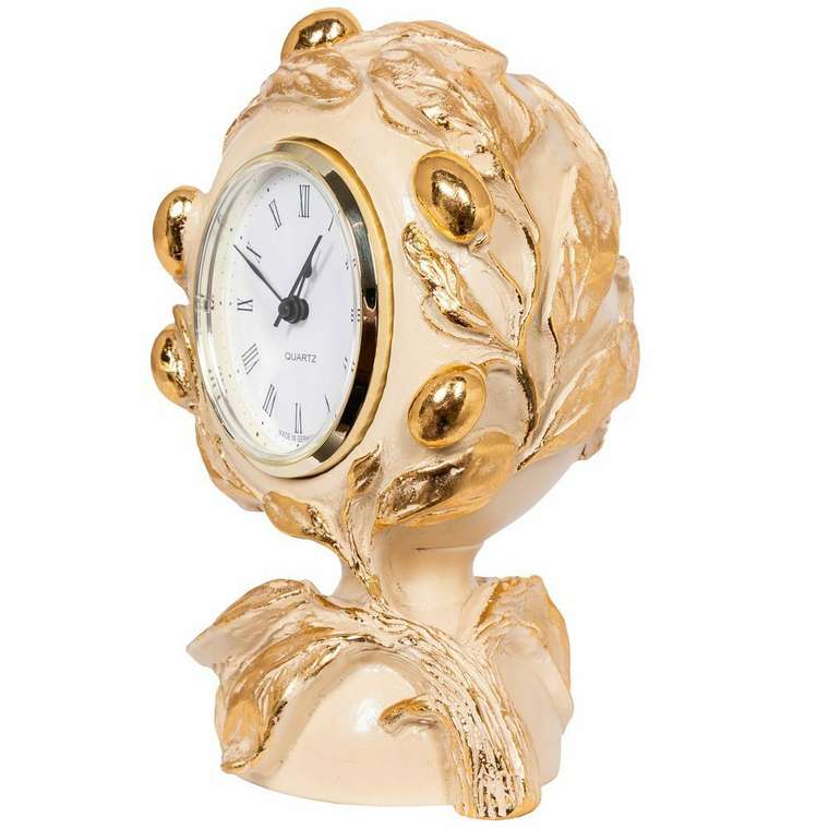 Часы Oliva Branch бежево-золотого цвета