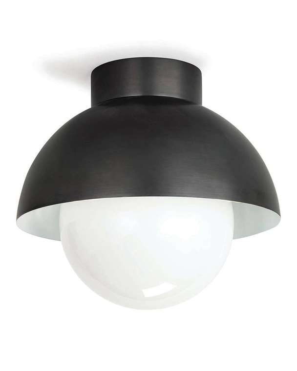 Светильник потолочный Бомон черно-белого цвета