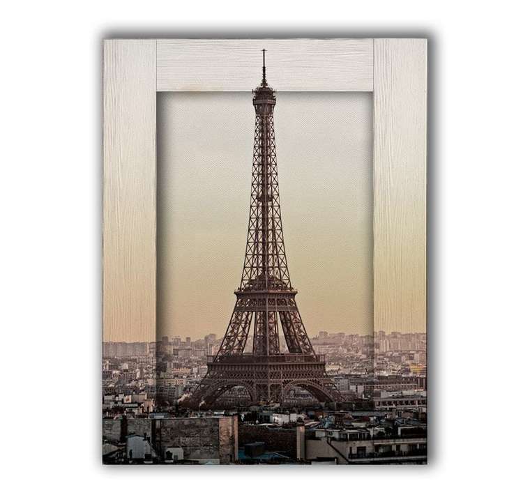 Картина с арт рамой Париж 45х55