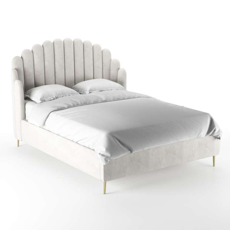 Кровать Amira 160х200 белого цвета 