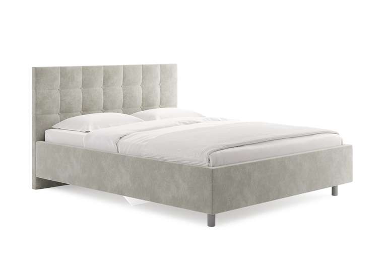 Кровать Tivoli 180х200 светло-серого цвета без основания и подъемного механизма