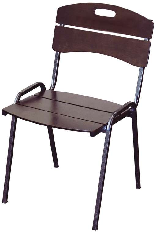 Набор мебели складной со спинкой Толедо коричневого цвета