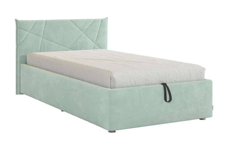 Кровать Квест 90х200 мятного цвета с подъемным механизмом