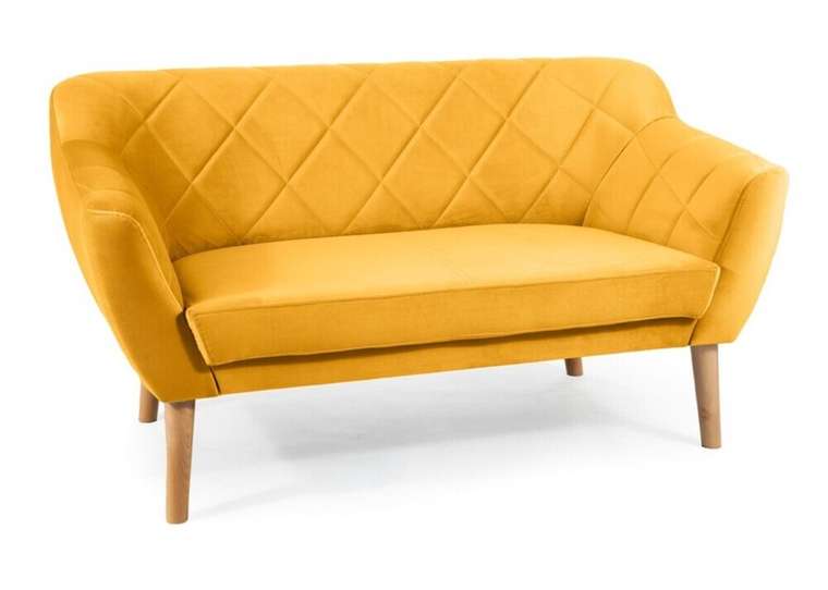 Диван Karo 2 желтого цвета