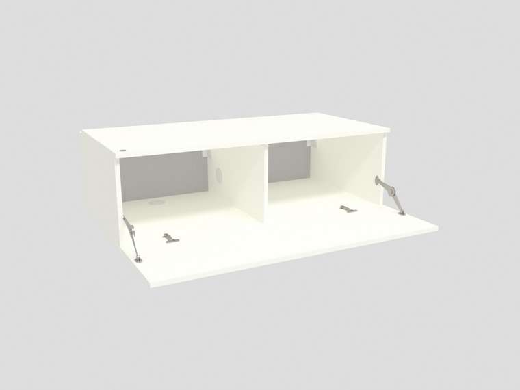 Тумба подвесная с подсветкой Идея Т1110.1 белого цвета