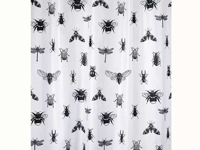 Шторка для ванной Buzz Fauna белого цвета