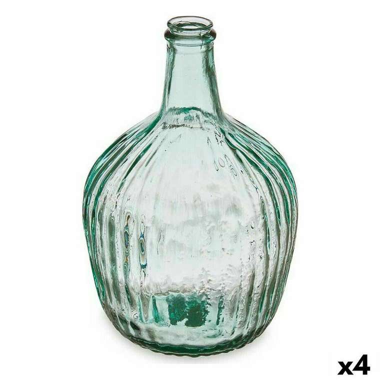 бутылка Лучи Декор 16 x 29,5 x 16 cm Прозрачный (4 штук)