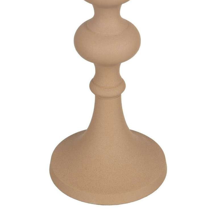 Подсвечник 13 x 13 x 39,5 cm Бежевый Алюминий