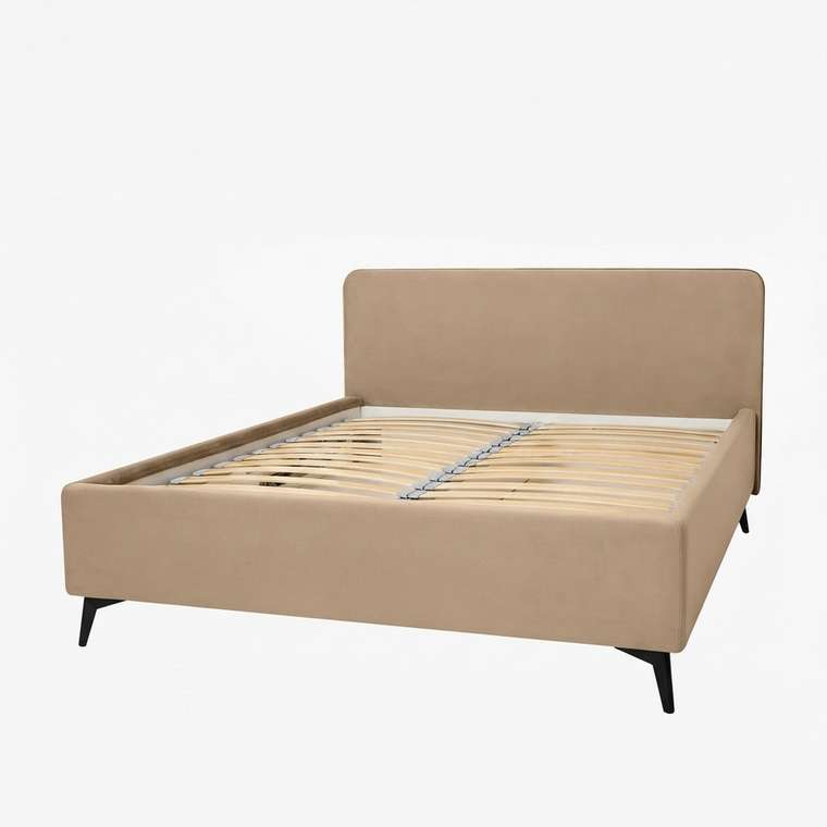 Двуспальная кровать Astoria LB 180х200 бежевого цвета без подъёмного механизма 