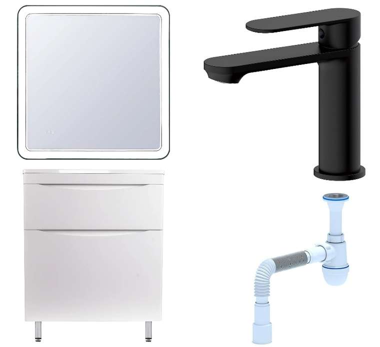 Комплект: Мебель для ванной Бергамо